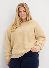 Fleece trui van teddy, bonprix
