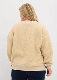 Fleece trui van teddy, bonprix