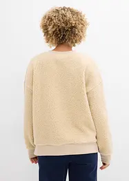 Fleece trui van teddy, bonprix