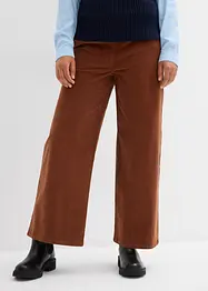 Wijde corduroy broek met high-waist comfortband, bonprix