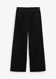 Wijde corduroy broek met high-waist comfortband, bonprix