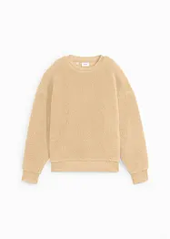 Fleece trui van teddy, bonprix