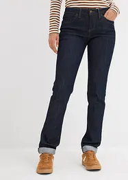 Stretch jeans mid waist, straight, bonprix