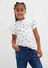 T-shirt van elastische organische katoenmix, bonprix