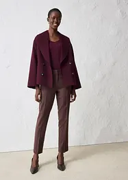 Smalle broek met wol, bonprix