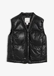 Leren bodywarmer van lamsnappa, bonprix