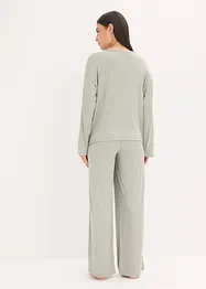 Pyjama van zachte pointelle jersey, bonprix