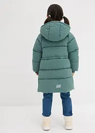Warm gevoerde lange pufferjas met reflecterende details, bonprix