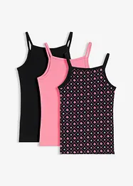 Top met zacht biologisch katoen (set van 3), bonprix