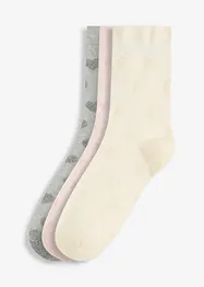 Huissokken met drukvrije boordjes, soft touch (set van 3), bonprix