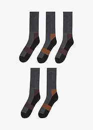 Thermo tennissokken (5 paar) met frotté binnenin, bonprix