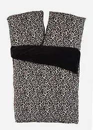 Dubbelzijdig dekbedovertrek  Cashmere Touch met luipaardprint, bonprix