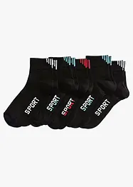 Sportsokken met tekstprint (5 paar), bonprix