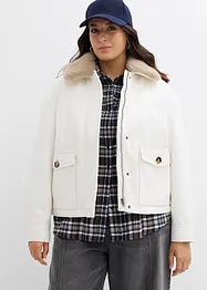 Winterjas in wollen look, bonprix