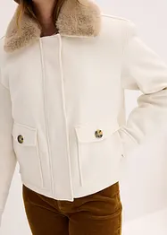 Winterjas in wollen look, bonprix