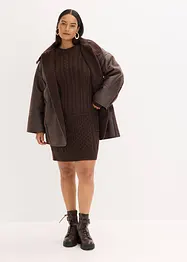 Gebreide jurk met kabelpatroon, bonprix