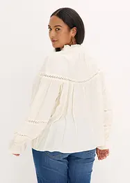 Blouse met strik van fijne viscosemix, bonprix