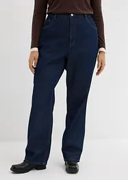 Long straight jeans van biologisch katoen, high waist, bonprix