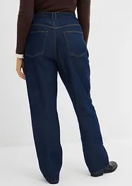 Long straight jeans van biologisch katoen, high waist, bonprix