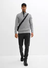 Trui met gerecycled katoen en opstaande kraag, bonprix