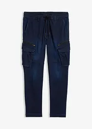 Regular fit sweat jeans met cargozakken, straight, bonprix