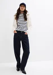 Straight jeans mid waist, bonprix