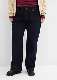 Straight jeans mid waist, bonprix