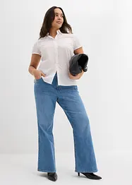 Flared jeans mid waist, bonprix