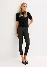 Glanzende legging van fluweel, bonprix