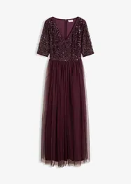 Maxi jurk met paillettenborduursel, bonprix