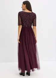 Maxi jurk met paillettenborduursel, bonprix