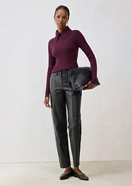 Leren broek van lamsnappa, bonprix