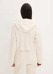 Grof gebreide trui met capuchon, bonprix