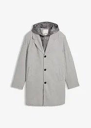 Lange 2-in-1 blazerjas met uitneembare capuchon, bonprix