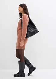 Gebreide oversized jurk van chenille, bonprix