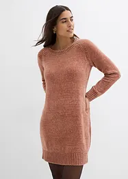 Gebreide oversized jurk van chenille, bonprix