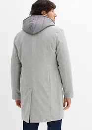 Lange 2-in-1 blazerjas met uitneembare capuchon, bonprix