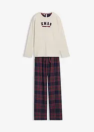 Pyjama met flanellen broek van zacht katoen (2-dlg. set), bonprix