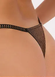 Tanga string van glanzend materiaal, bonprix