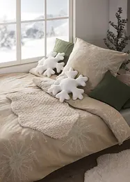 Dekbedovertrek met sneeuwvlokken, bonprix