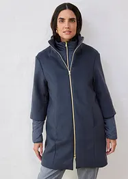 Wollen jas met binnenjas van dons (2-dlg. set), bonprix