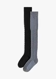 Overknee kousen (2 paar), bonprix