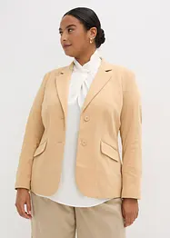 Getailleerde blazer van katoen-jersey, bonprix
