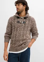 Grof gebreide hoodie met katoen, bonprix
