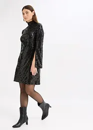 Paillettenjurk met trompetmouwen, bonprix