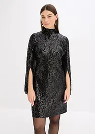 Paillettenjurk met trompetmouwen, bonprix