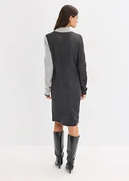 Gebreide jacquard jurk met trendy strepen, bonprix
