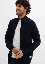 Vest met opstaande kraag en gerecycled katoen, bonprix