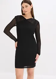 Jersey jurk van mesh, bonprix