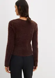Fijngebreid vest van verengaren, bonprix